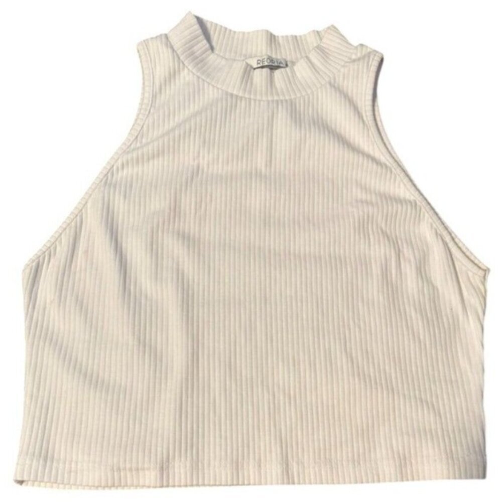 Bundle  Women's Ribbed & Solid Tank Tops‎ Activewear High Neck Cropped - Picture 4 of 6
